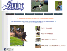 Tablet Screenshot of canineacademy.org